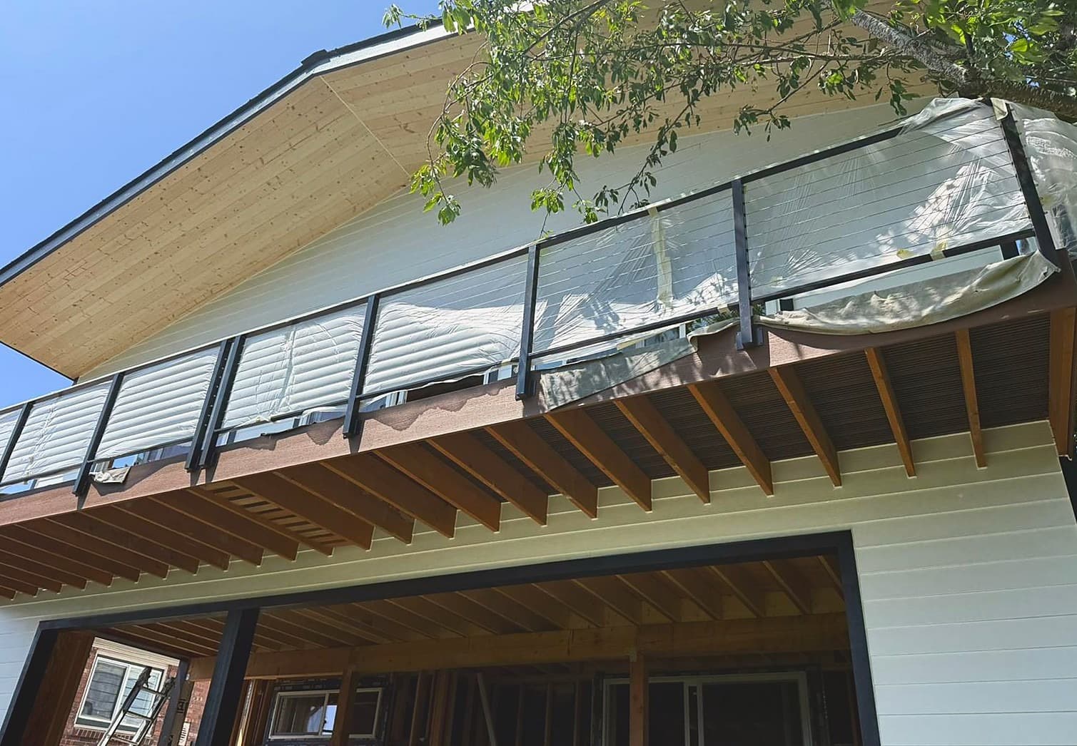 Lake-view deck, mid-finish