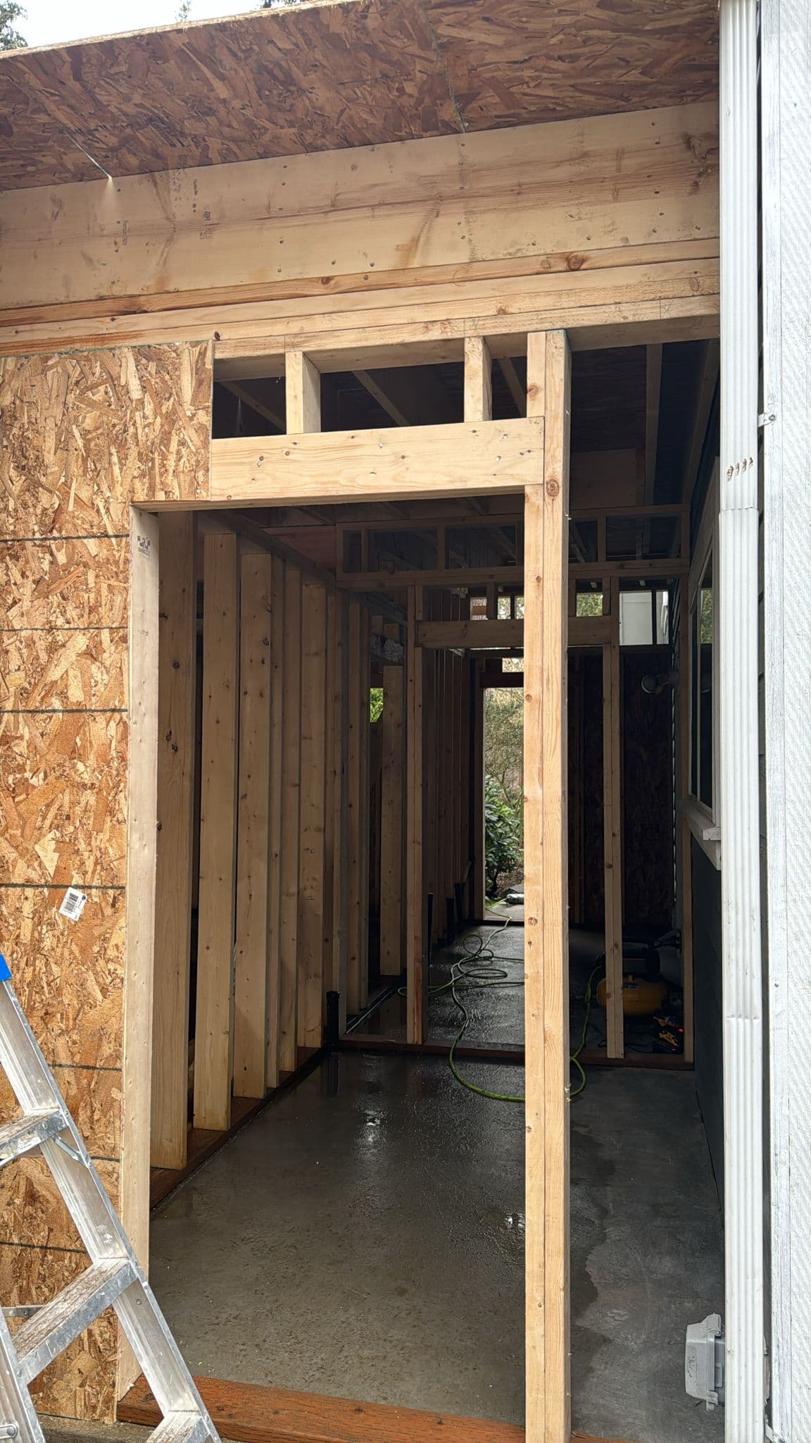 Interior partitions + door headers